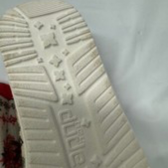 Hey Dude Wendy Youth 10 Ugly Sweater Christmas Slip On Loafer *Pre Owned - Picture 6 of 8